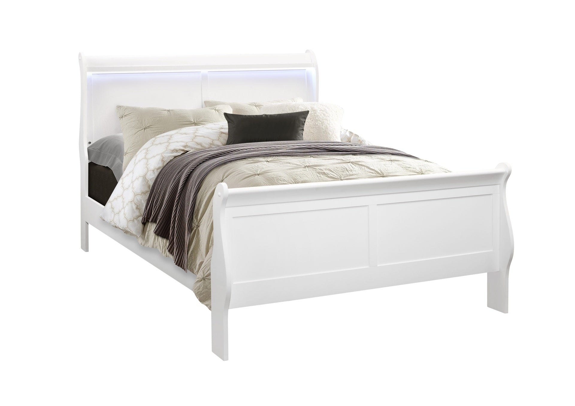 CHARLSTON WHITE FULL BEDROOM SET