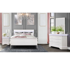 CHARLSTON WHITE FULL BEDROOM SET