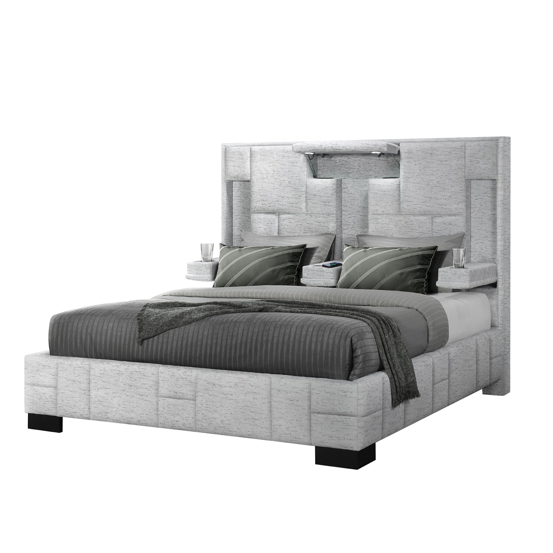 YARIS GREY KING BED