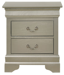 Elegant Silver Champagne Nightstand
