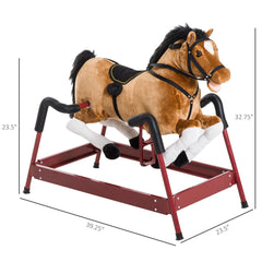 Kids Plush Rocking Horse