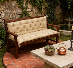 3-Seater Replacement for Swing Chair,Tufted Bench Cushion for Outdoor Furniture,Patio Sofa/Couch