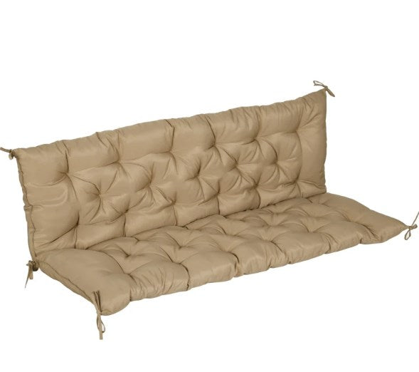 3-Seater Replacement for Swing Chair,Tufted Bench Cushion for Outdoor Furniture,Patio Sofa/Couch