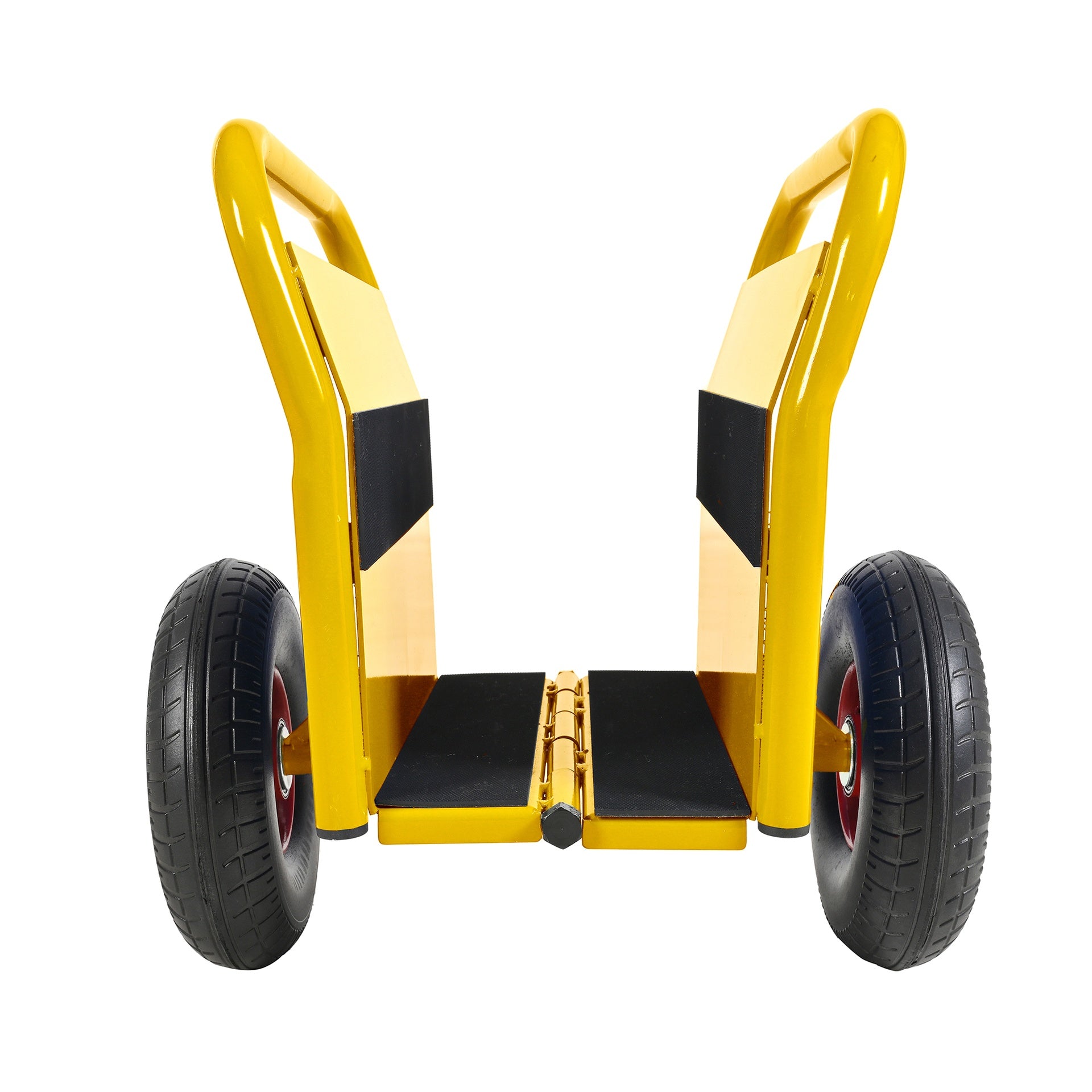 Super Weight 1000 LBS Heavy Duty Panel Dolly, Slab Dolly, Two Nice Handles, 10" Solid Rubber Tires, All-Terrain Movement for Heavy Drywall Sheet & Door Material (Yellow)