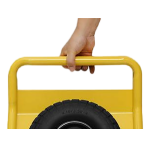 Super Weight 1000 LBS Heavy Duty Panel Dolly, Slab Dolly, Two Nice Handles, 10" Solid Rubber Tires, All-Terrain Movement for Heavy Drywall Sheet & Door Material (Yellow)