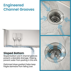 Stainless Steel Kitchen Sink, 30″x19″ Drop In Single Bowl, Undermount Handmade Sink in Brushed Nickel, with US Standard Drain and Hook, LS-SSBR05