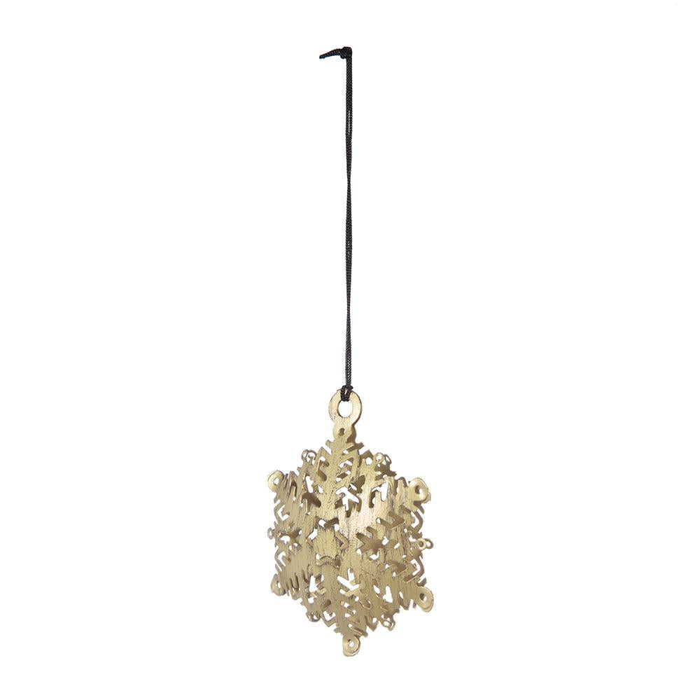 3.5x3.5" Snowflake Hanging Ornament, Hanging Home Decor Accents for Christmas Tree, Holiday Display, Set of 12