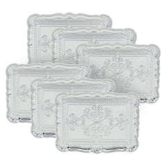 6 Pack Plastic Charger Plate, 11.8" x 9.1"