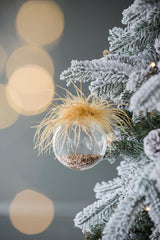 D3.9" Christmas Ball Ornaments, Glass Decorative Hanging Ball Christmas Tree Ornaments for Holiday Party Decorations, Set of 6