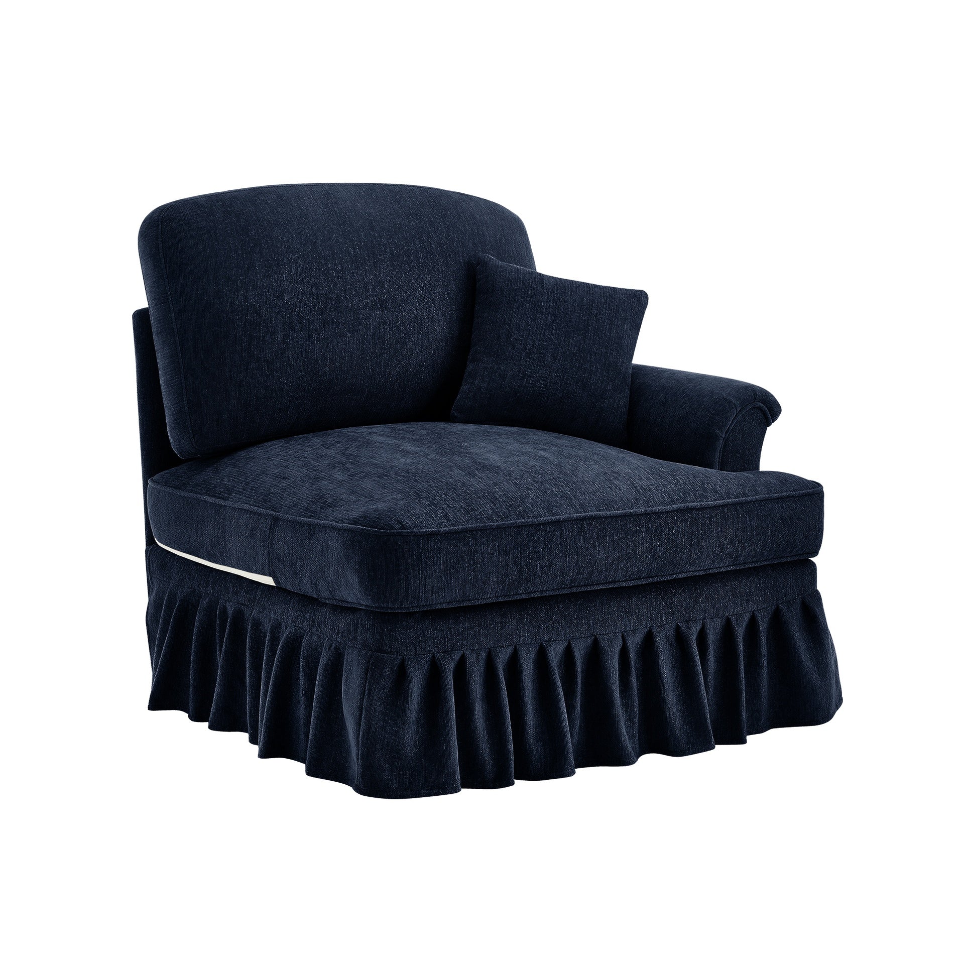 Sofa RSF Chenille W/1 Pillow -blue