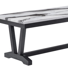 Paula Black and White Coffee Table