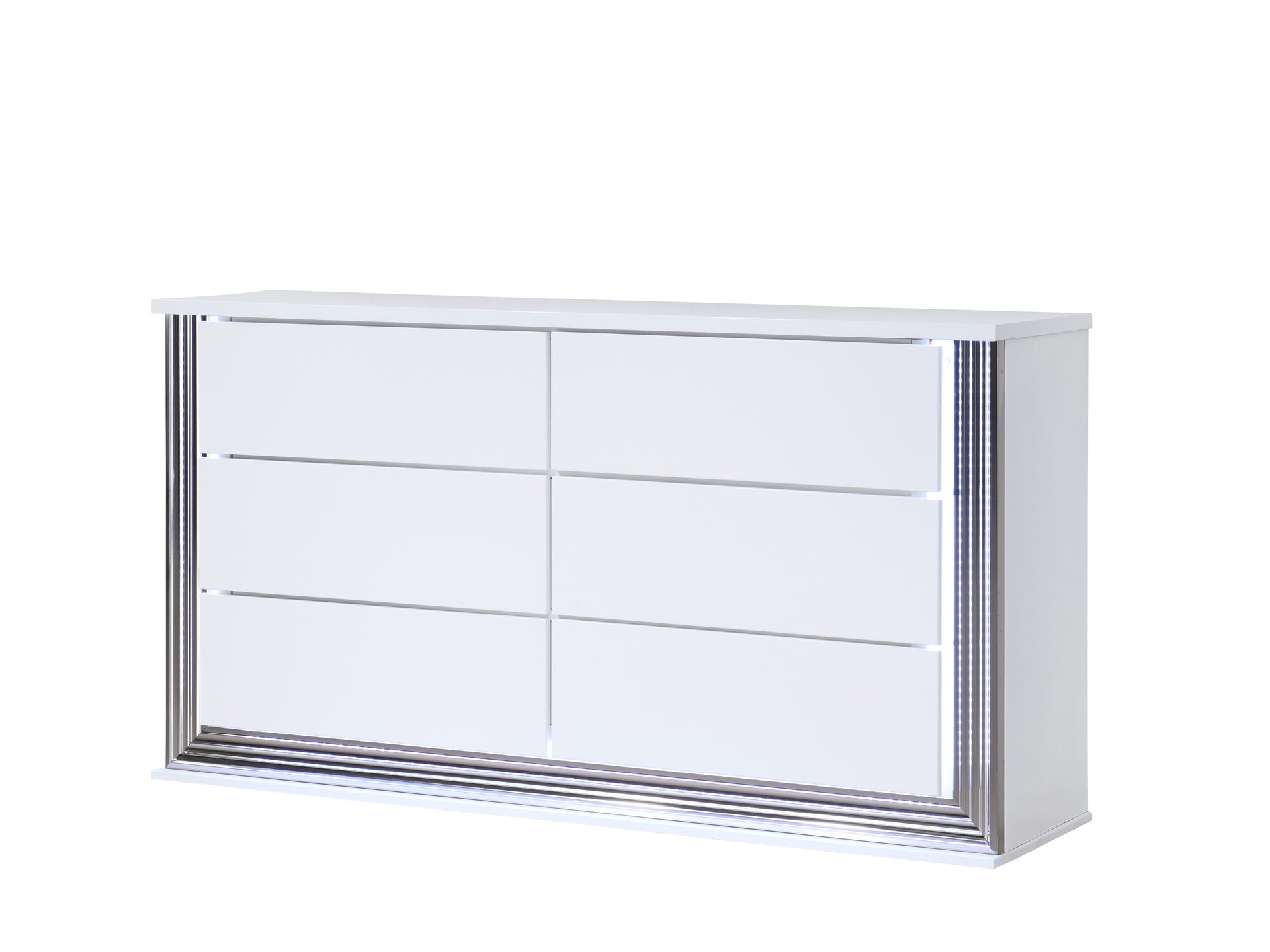 MOON SMOOTH WHITE DRESSER WITH LED
