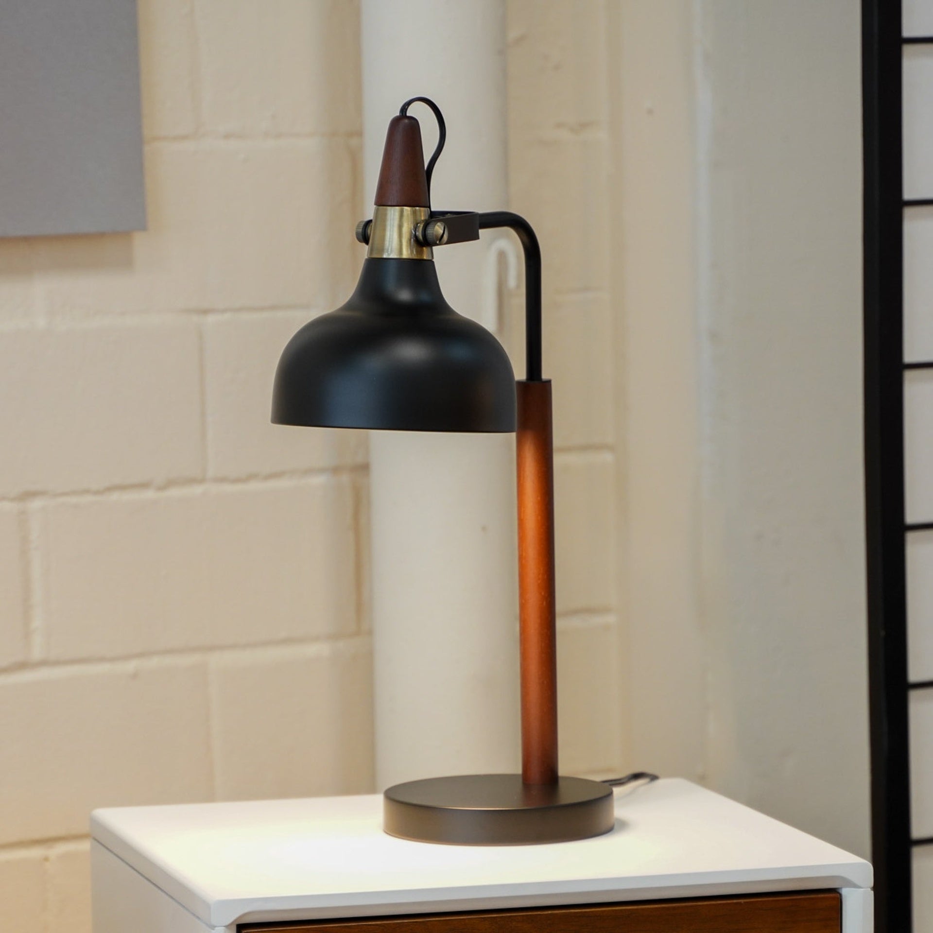 New Design Small Modern Stylish Desk Lamp In Stock In The United States, Used for Bedside Table Lamp, Night Light, Study Lamp, Reading Lamp, Office, GlowLite Black Table Lamp with Cone Shade 110V