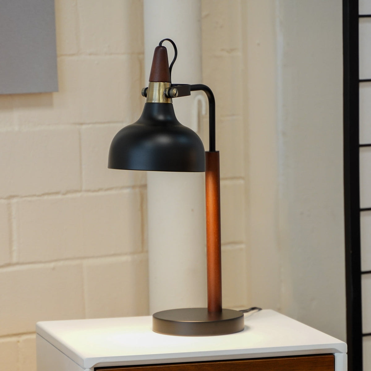 New Design Small Modern Stylish Desk Lamp In Stock In The United States, Used for Bedside Table Lamp, Night Light, Study Lamp, Reading Lamp, Office, GlowLite Black Table Lamp with Cone Shade 110V