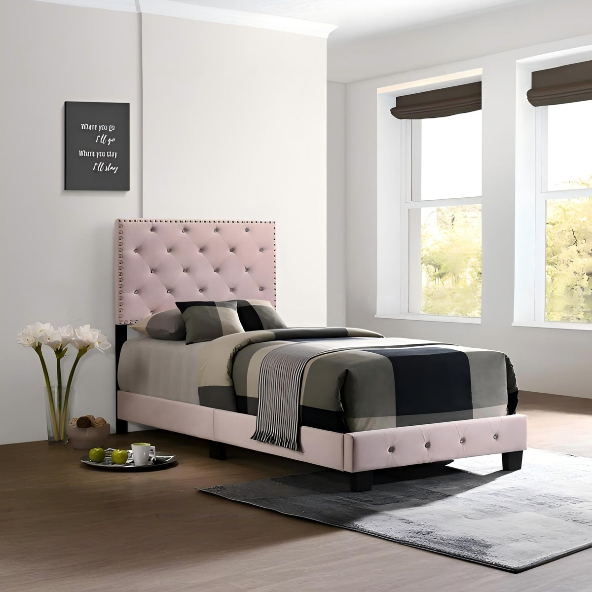 Charming Pink Twin Bed For Kids