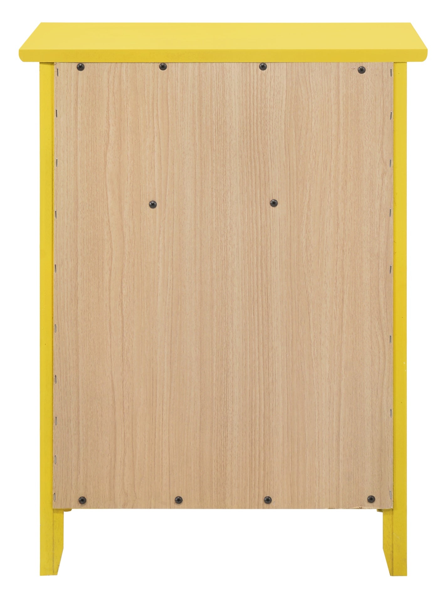 Vibrant Yellow Casual Nightstand