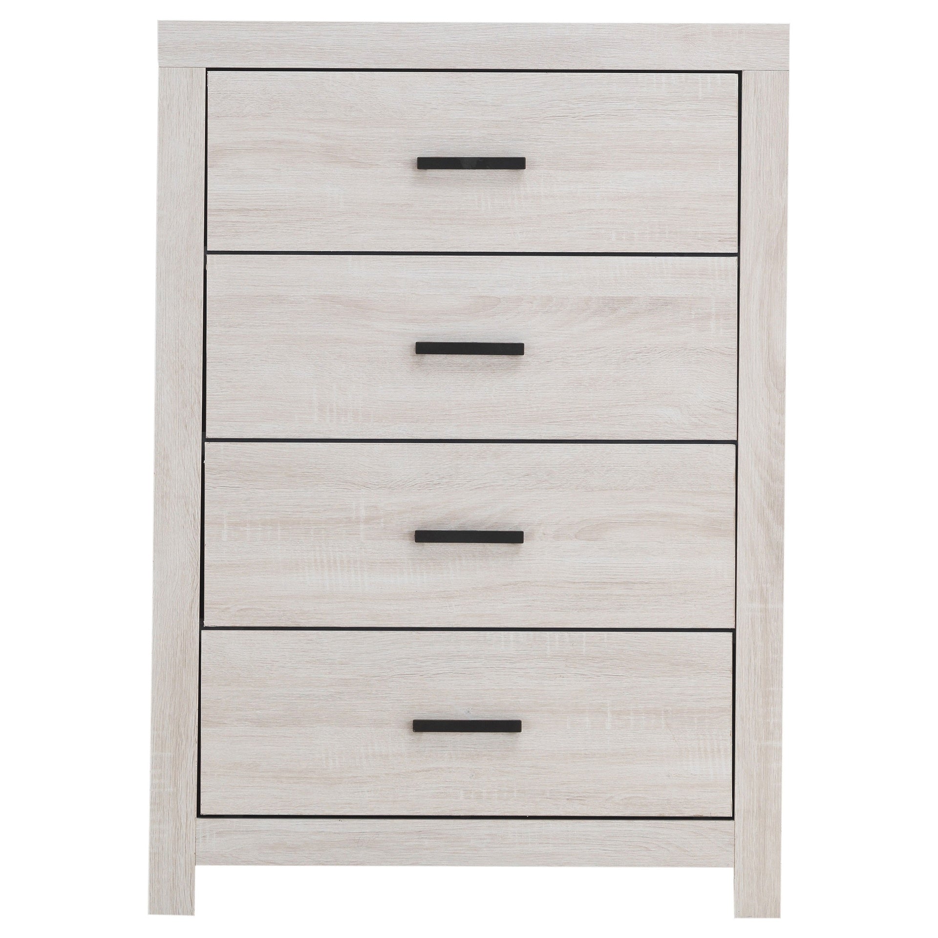 Geary Coastal White Rectangular 4-Drawer Chest