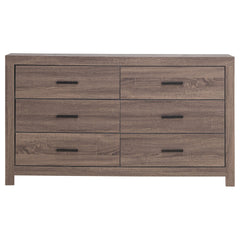 Sherwood Barrel Oak 6-drawers Dresser