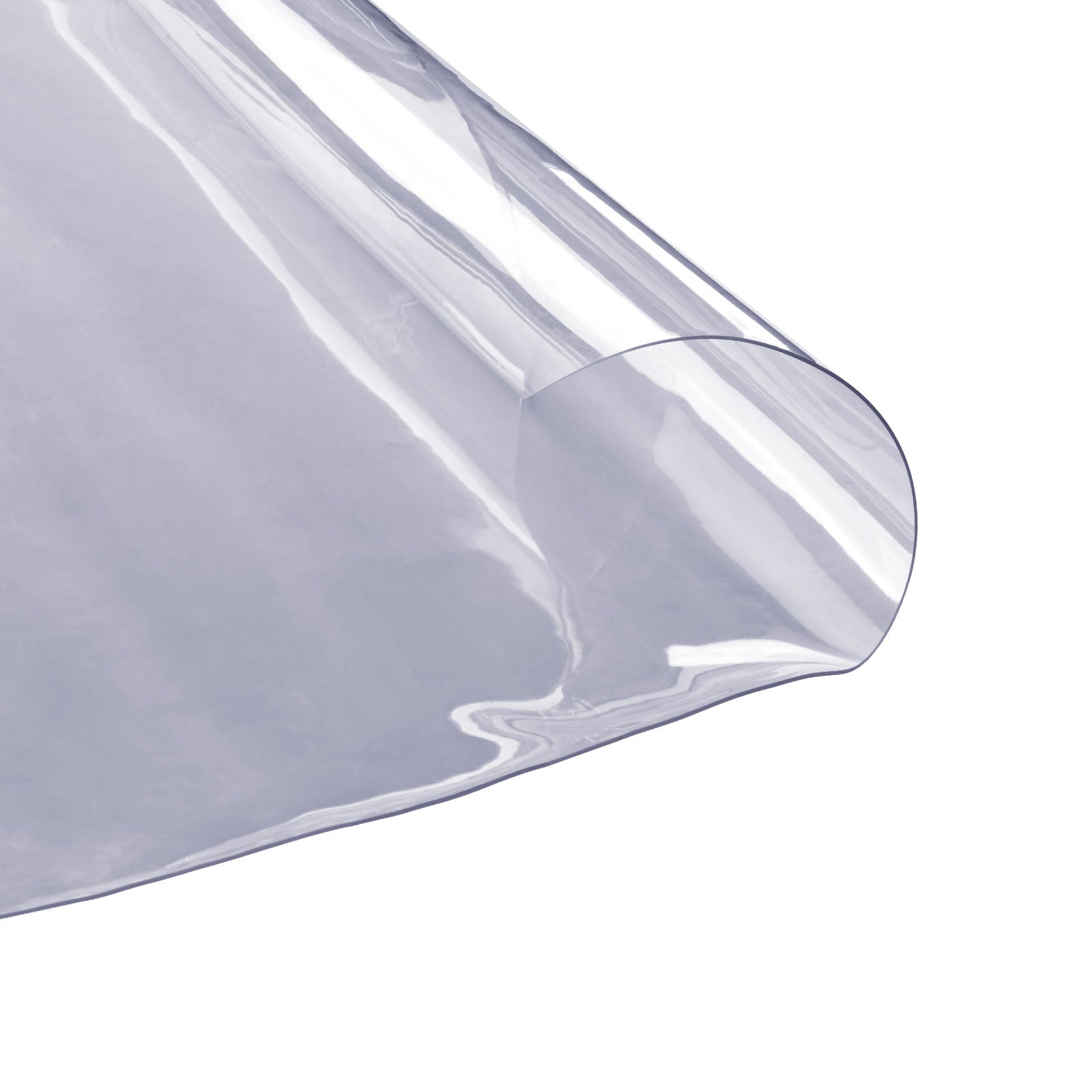 Clear Table Cover Protector, 48 inch/1230 mm Round Table Cover, 1.5 mm Thick PVC Plastic Tablecloth, Waterproof Desktop Protector for Writing Desk, Coffee Table, Dining Room Table