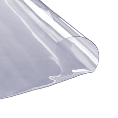 Clear Table Cover Protector, 48 inch/1230 mm Round Table Cover, 1.5 mm Thick PVC Plastic Tablecloth, Waterproof Desktop Protector for Writing Desk, Coffee Table, Dining Room Table