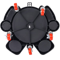 Bucket Dolly 5 Gallon Rolling Bucket Dolly with 5 Rolling Swivel Casters,Removable Bucket Dolly for Car Wash Professional Detailing for Car Washing Detailing Smoother Maneuvering 4pcs set