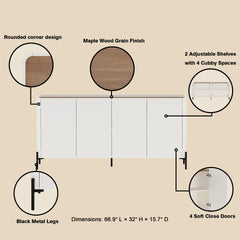 Sideboard in Maple and Off White
