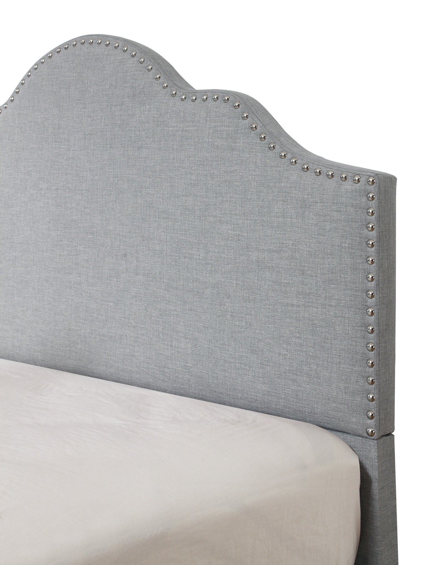 Gray Queen Upholstered Bed