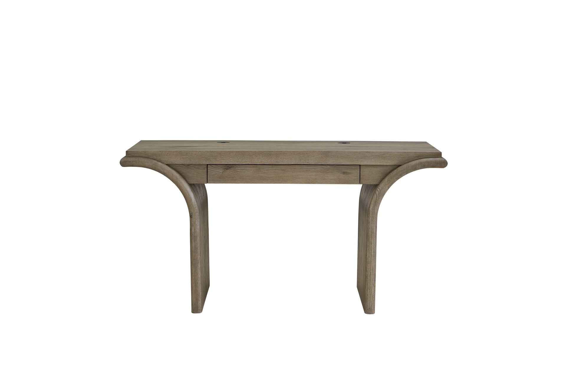 English Knotty Oak Waterfall Accent Desk