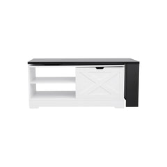 U-Can Farmhouse  Lift Top Coffee Table With Barn Doors, Wood Rectangle Center Table With Large Hidden Storage Space And Open Cabinet, For Living Room, Bedroom, Home Office
