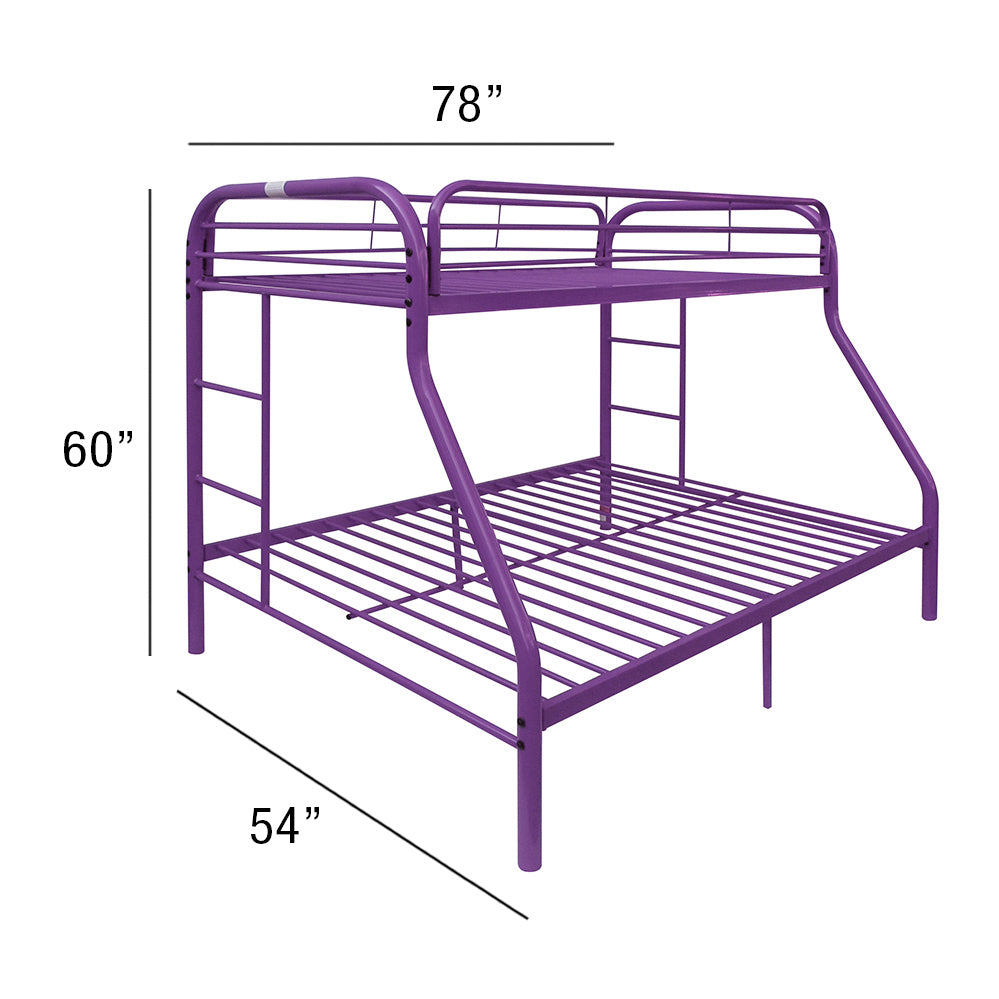 Tritan Purple Finish Twin/Full Bunk Bed