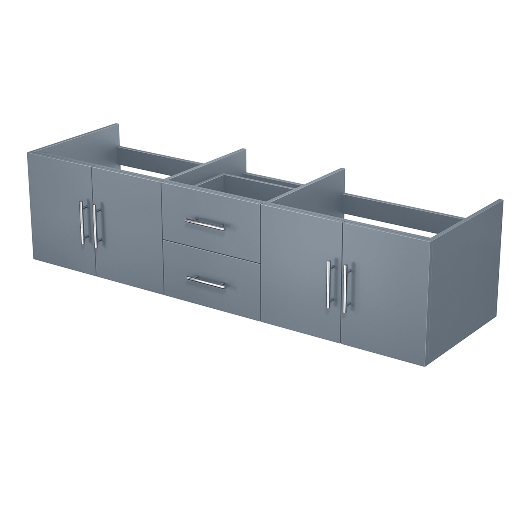 Dark Grey Double Bath Vanity 72 in. W x 22 in. D
