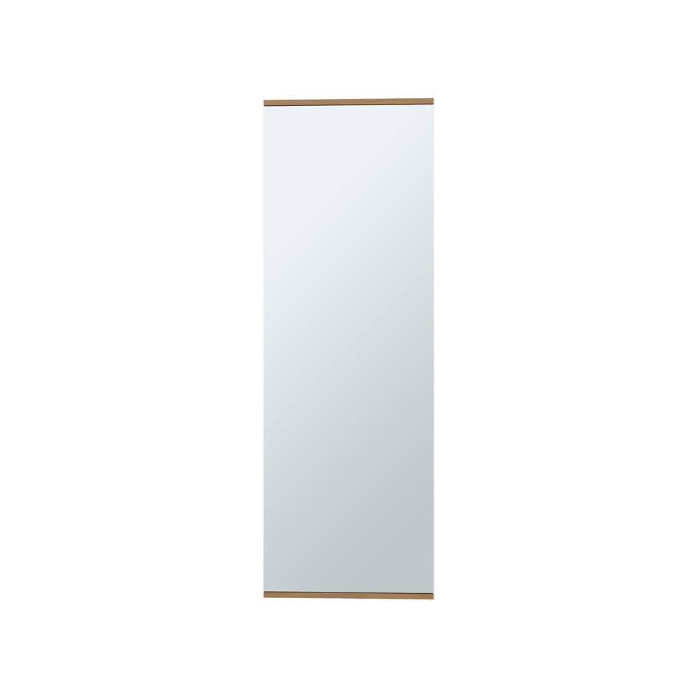 Wall Mounted Shoe Rack With Mirror Chimg, Bedroom, Macadamia