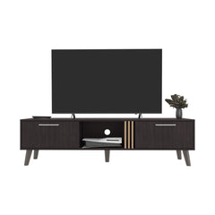 Altoona Tv Stand , Living Room, Black/Light Oak