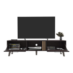 Altoona Tv Stand , Living Room, Black/Light Oak