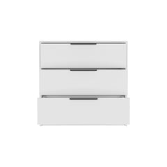 3 Drawers Dresser Maryland, Superior Top, White Finish