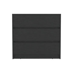 Dresser Maldus, Three drawers, Black Wengue Finish