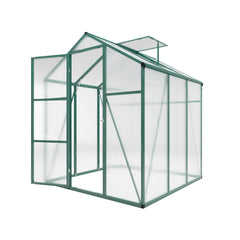 Newly marketed Gain height windproofaluminum greenhouse 6x6 FT Polycarbonate Greenhouse Raised Base and Anchor Aluminum Heavy Duty Walk-in Greenhouses for Outdoor Backyard in All Season