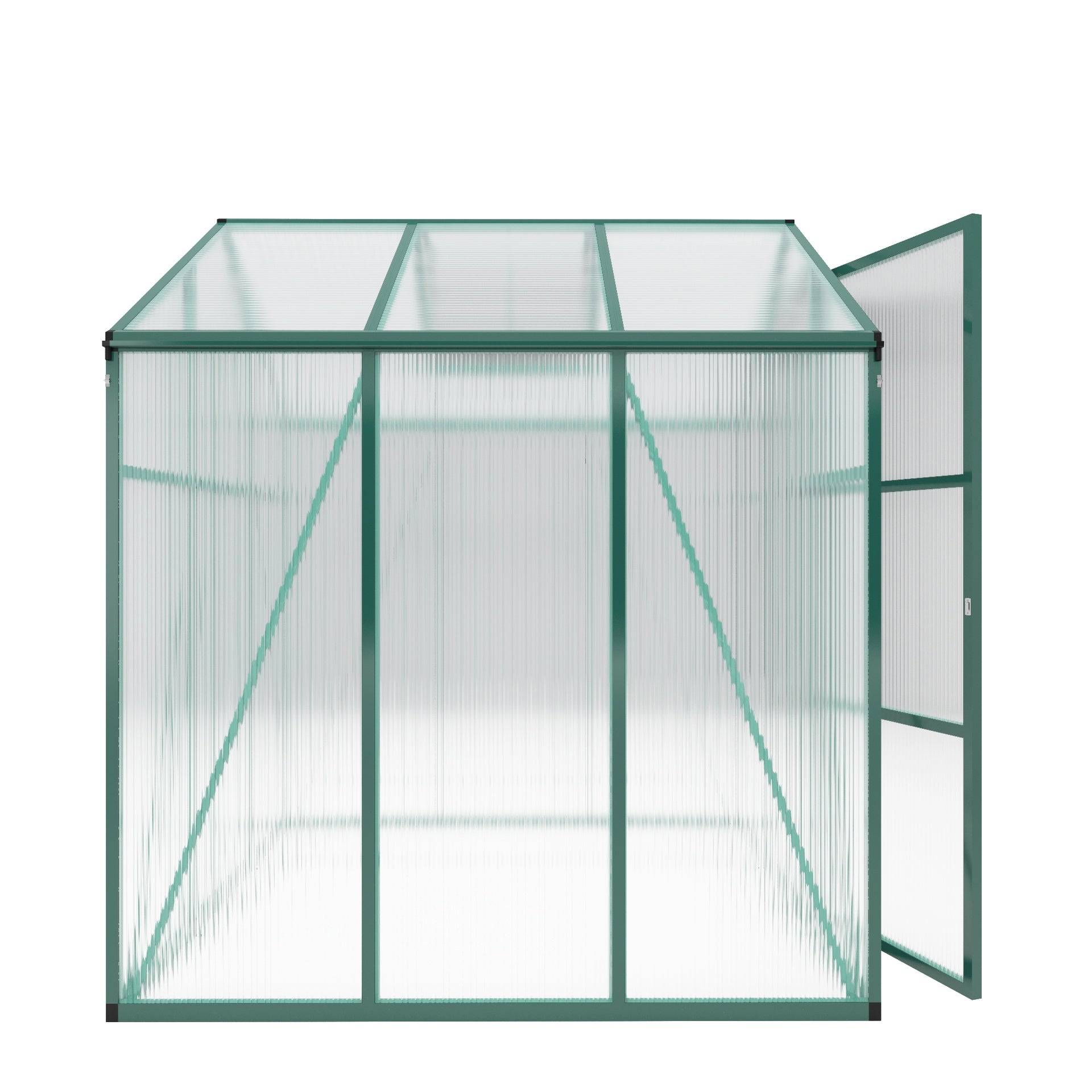 Newly marketed Gain height windproofaluminum greenhouse 6x6 FT Polycarbonate Greenhouse Raised Base and Anchor Aluminum Heavy Duty Walk-in Greenhouses for Outdoor Backyard in All Season