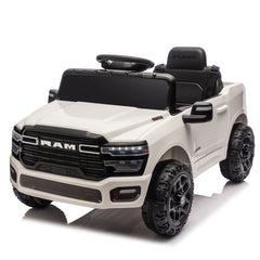 Licensed Dodge RAM 3500 12V Kids Ride On Truck,W/ Remote Control,2WD & Rear Shock Suspension,LED Headlights &Low Battery Alarm,3-speed remote adjustment,Built-in Music & Bluetooth,Recommended age: 3-6