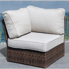 Shick Fully Assembled Corner Wedge Patio Chair with Cushions
