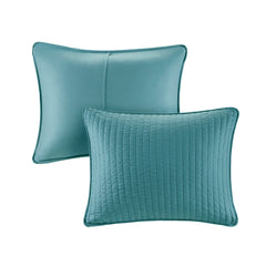 2 Piece Quilt Set Teal Twin/Twin XL