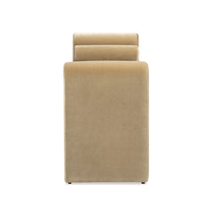 Mason 60.5" Arched Arm Bench with Bolster Pillows, Camel Brown Beige Performance Velvet