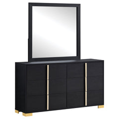 Jeremiah Black 6-drawer Dresser with Mirror