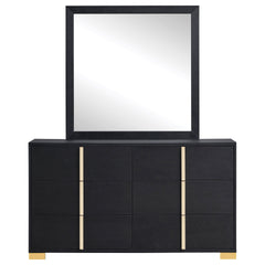 Jeremiah Black 6-drawer Dresser with Mirror