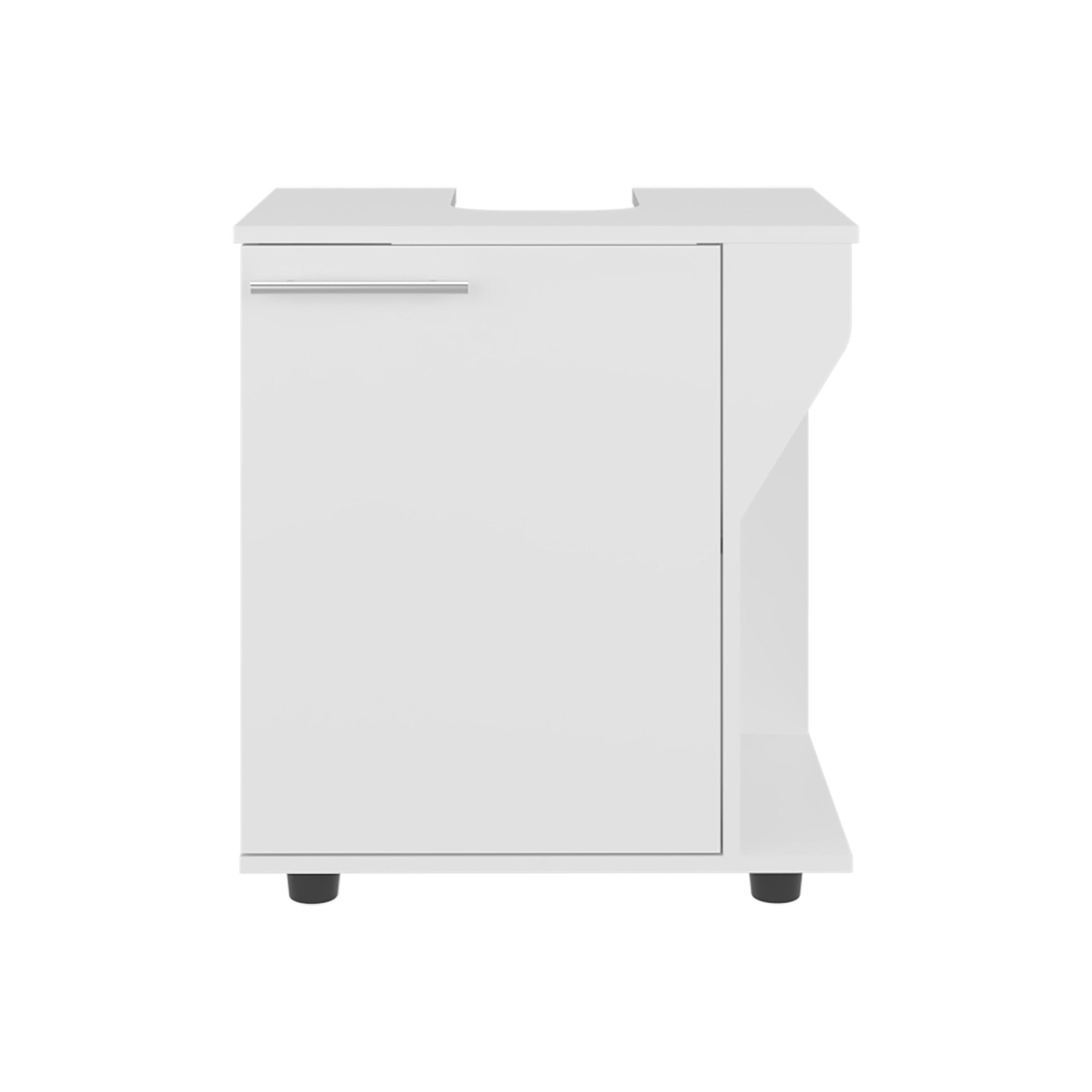 White Under Sink Storage Cabinet with Two Shelf
