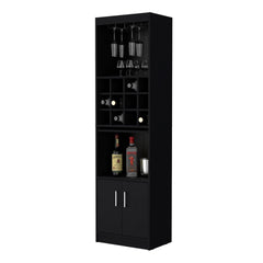 Wenge Bar Cabinet with Wine Storage