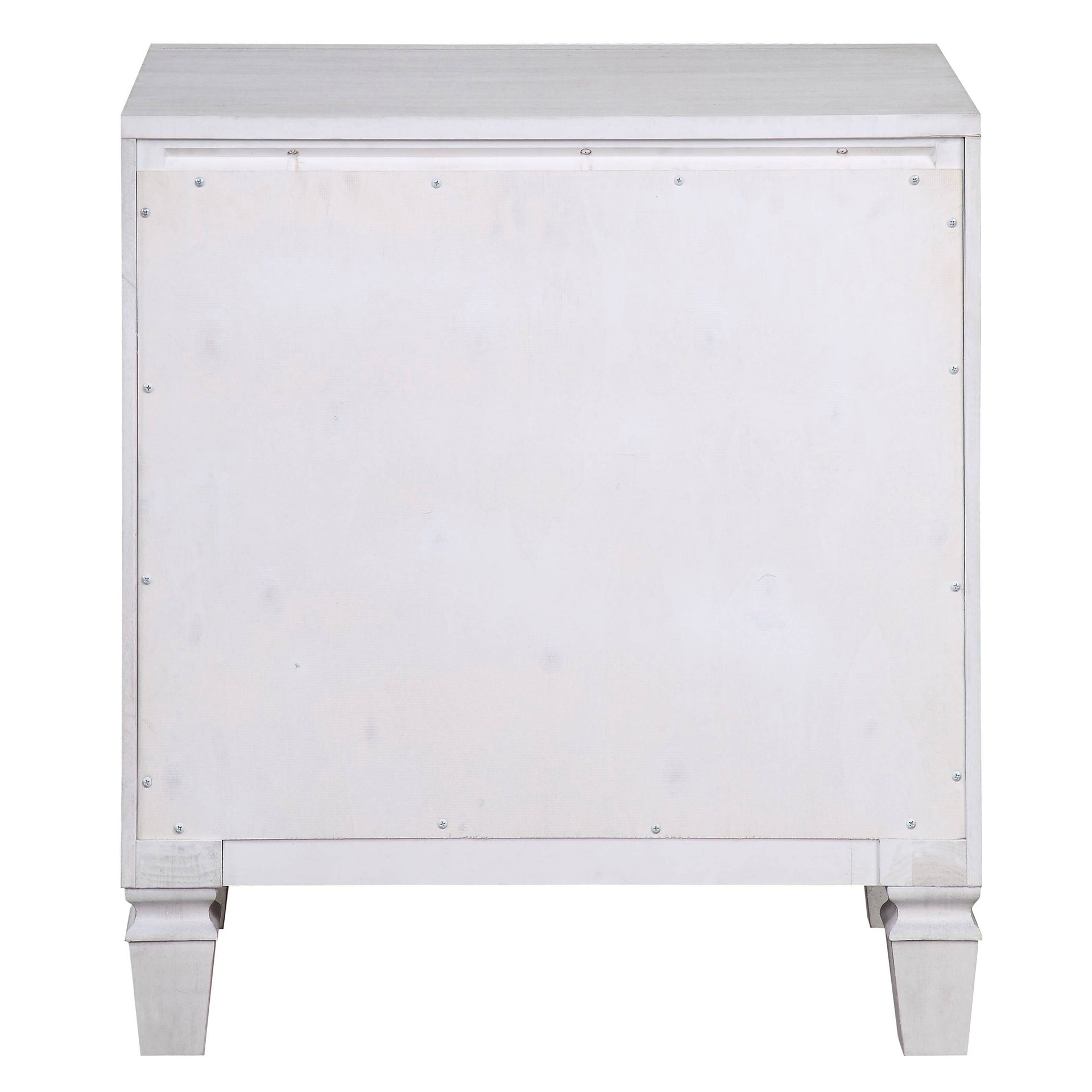 Rustic Grey and Weathered White 2-drawer Nightstand