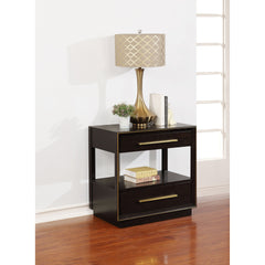 Smoked Peppercorn 2-drawer Nightstand
