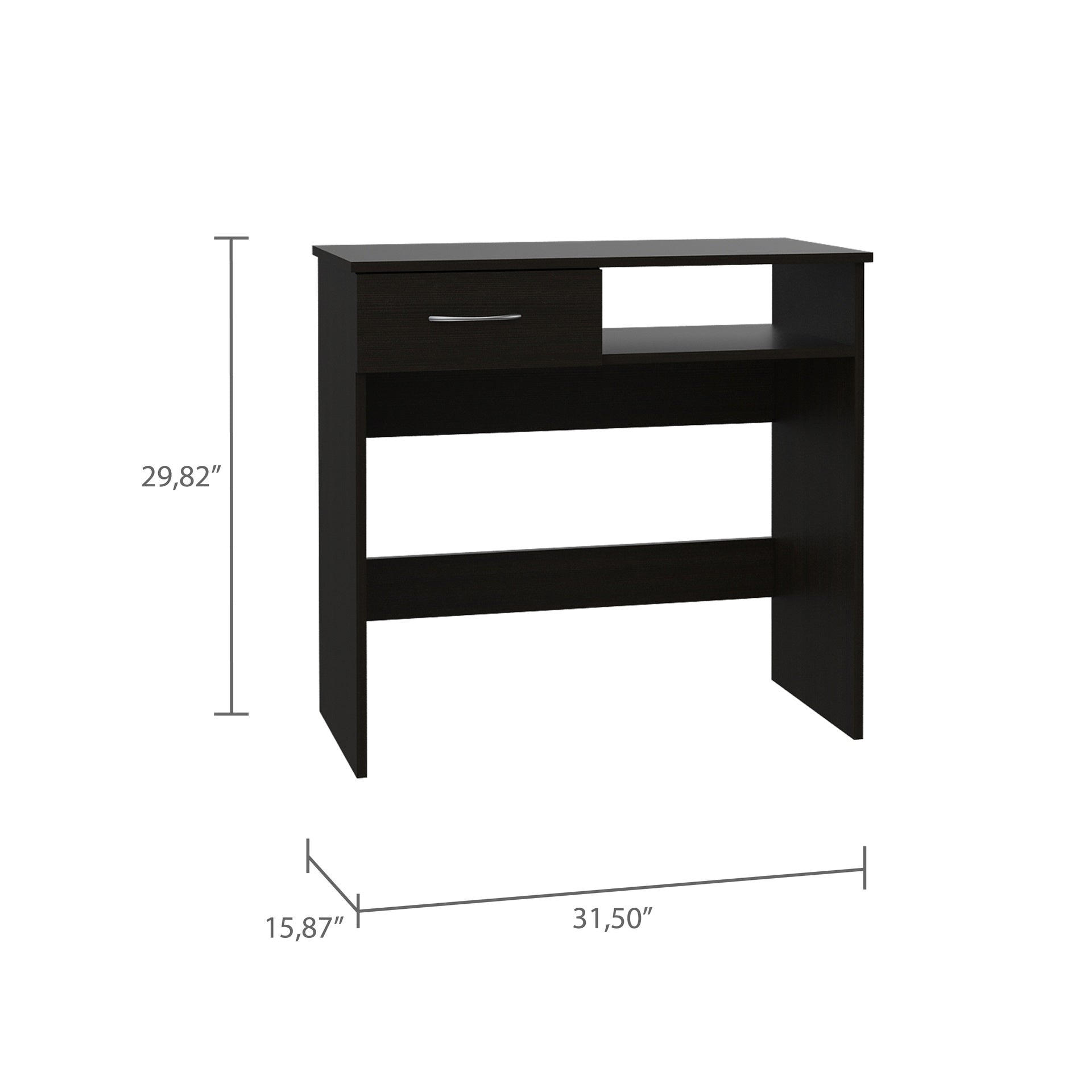 2-Piece 7-Shelf 1-Drawer Home Office Set Wenge