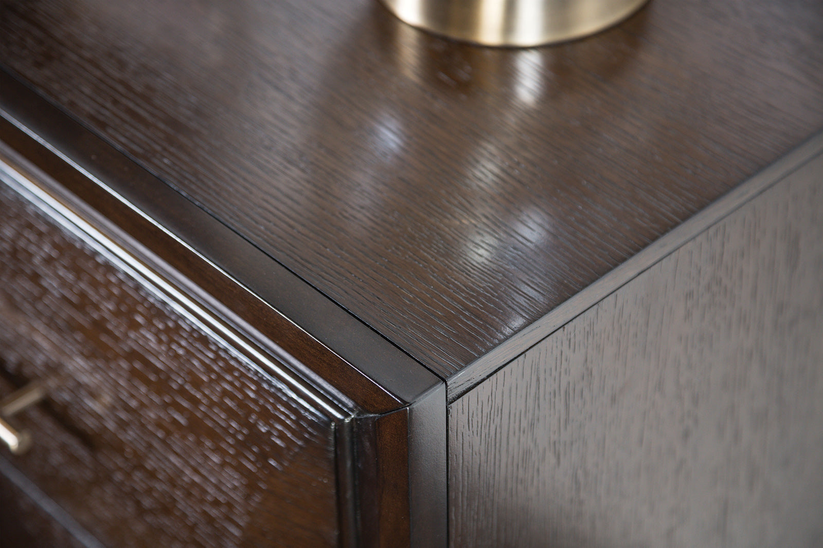 Transitional Style Chest 1pc 5-English Dovetail And French dovetail Drawer Espresso Finish Bedroom Finish